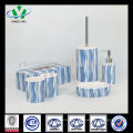 6pcs Ceramic Bathroom Set With Tissue Box